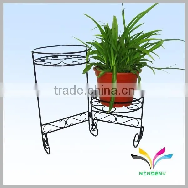 China Supplier High Quality Wholesale Antique Fancy Decorative Metal Garden Corner Flower Pot Stand for Wedding photo-2