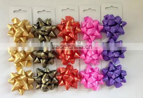 PVC Glitter Ribbon /plastic Ribbon Star Bow,decorative Bow,wrap Gift Packing Bow photo-5