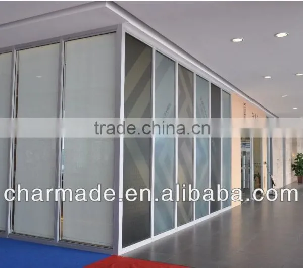 V84 Series Used Office Wall Partitions / Clear Glass Partition Wall / Office Partition Walls / Aluminum Profiles Quality Choice photo-4