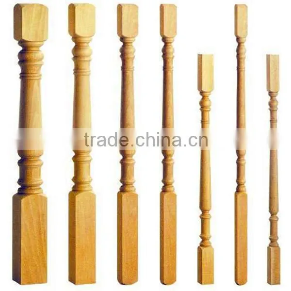 Red Oak Handrail Column Shape Roman Column Mould photo-2