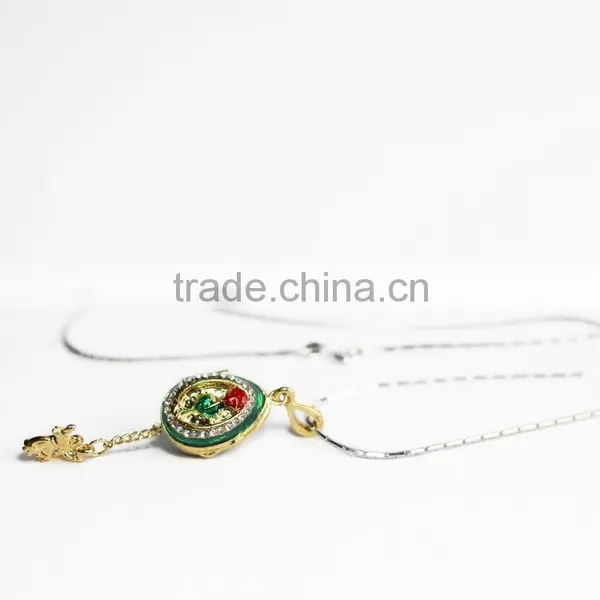 Hot Selling Metal Enamel Flower Openable Pendant photo-6