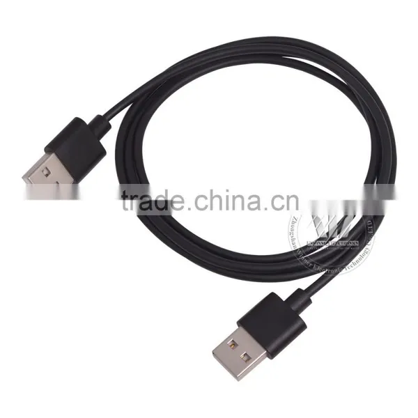 New Hi-Speed USB 2.0 Cable Type A Male to Type A Male Black Molding Type photo-3