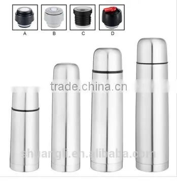 DGCCRF/LFGB /BSCI Certified Double Wall Satinless Steel Bullet Vacuum Flask