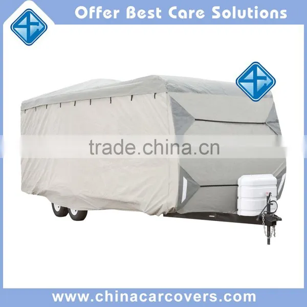 UV Resistant Waterproof Deluxe 26' - 28' Travel Trailer Cover