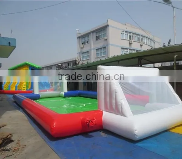 Customized Inflatable Football Pitch/hot Sale Soccer Field photo-6