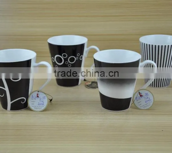 14OZ Butterfly With Flower Design Fully Decal Printed Ceramic Mug, Shiny Surface New Bone China Cup, KL5001-10687 photo-6