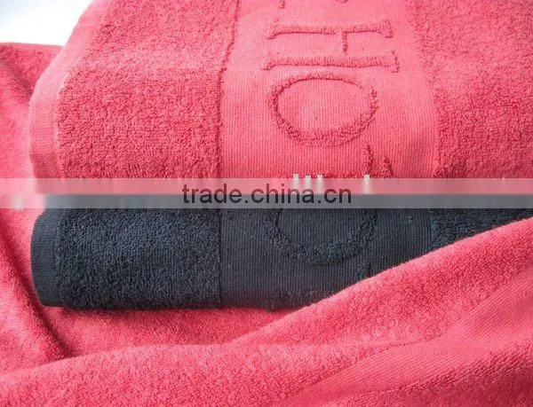 Hotel Dark Color Cotton Jacquard Beach Towel