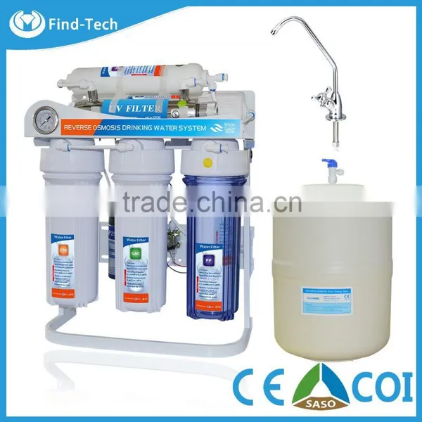 Household Undersink 75G RO Water Filter System / Reverse Osmosis Water Filter With Stand and Gauge Supplier's Choice photo-2