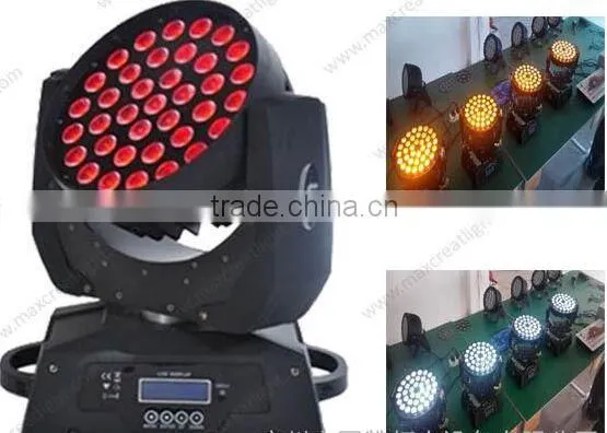 Zoom 36x10w RGBW Quad LED Moving Head Wash Light photo-5