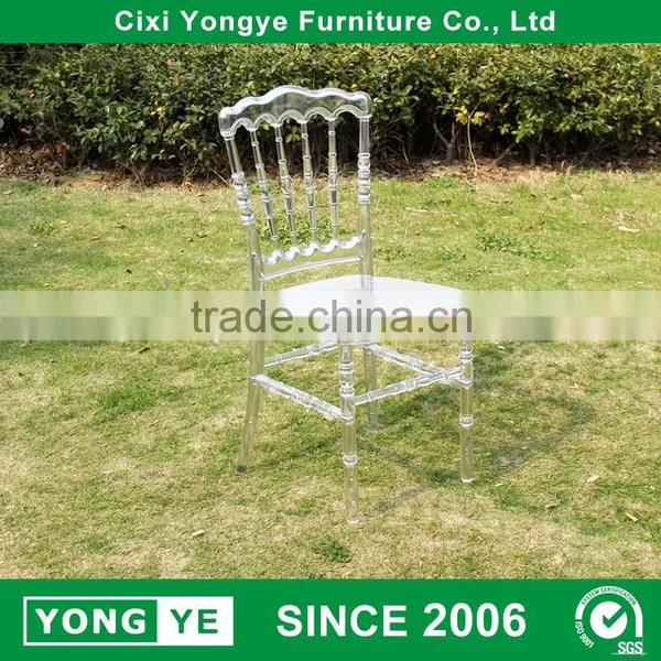 Crystal Clear Wedding Chair Napoleon Chair