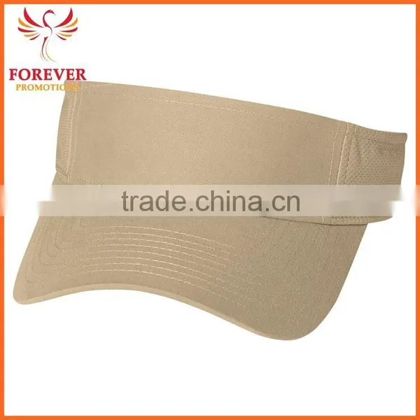 2016 New Design Visor Cap Cotton Mesh Sides Closure With Elastic Pull Tag Visor photo-3