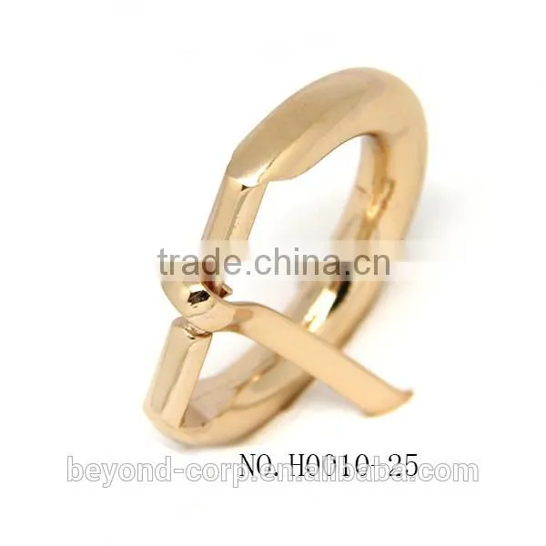 D Buckle in Real Gold Finish for Handbag Half-ring Buckle Half-round Pin Buckle photo-3