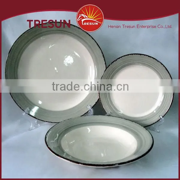Round Shape High Quality Handpainted Stoneware Dinnerset 18pcs Dinnerware/tableware Made in China