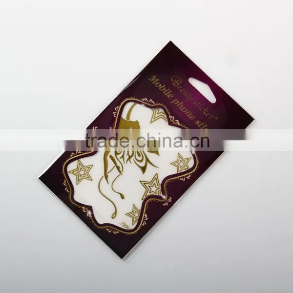 Gold Metallic 3D Sticker for IPhone6s Fashionable Phone Sticker photo-4
