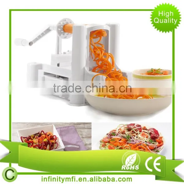 3 Tri-Blade Vegetable Slicer, Strongest-and-Heaviest Duty,Best Veggie Pasta & Spaghetti Maker for Low Carb/Paleo Vegetable Meals photo-6