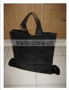 Fashion Black Color Non Woven Fold Able Bags