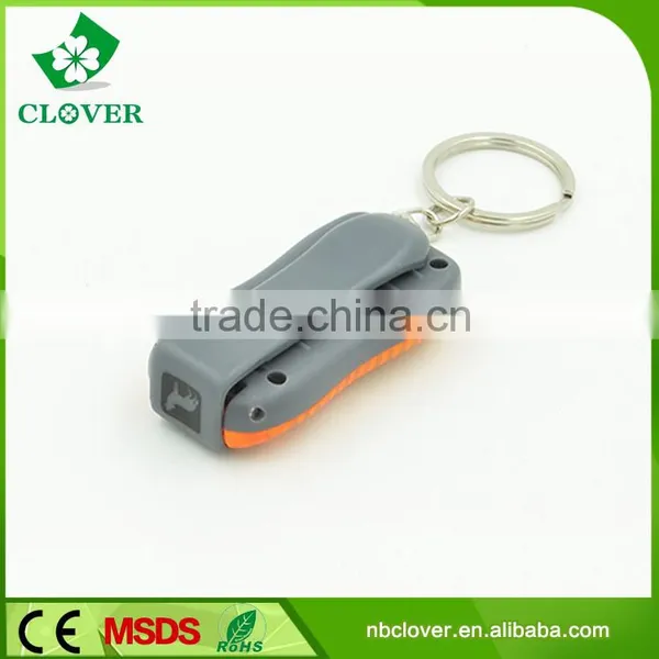 3 LED Keychain Lights Best Promotion Gift Mini Plastic Led Flashlight photo-2
