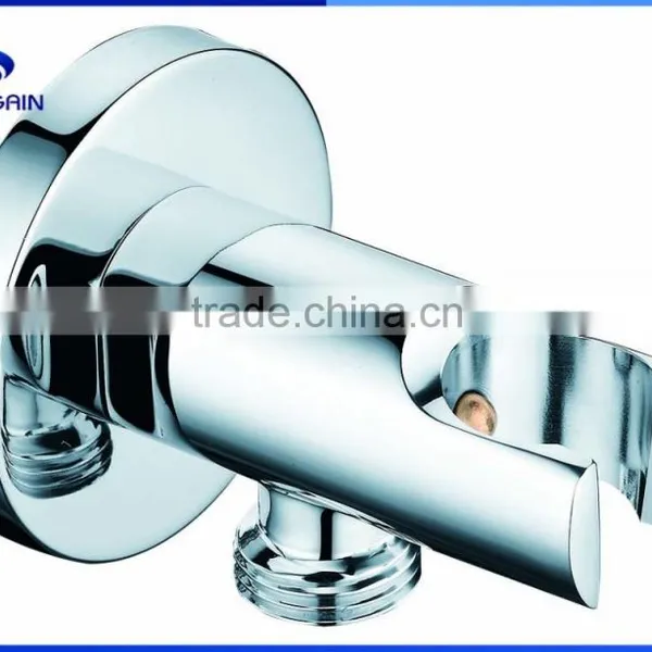 Brass Water Outlet With Wall Holder and Stop Valve Inside