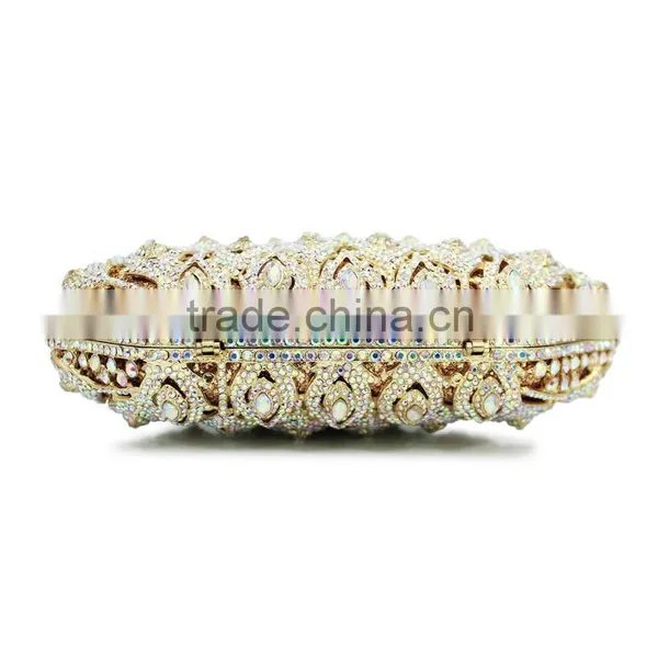 Beautiful Crystal Party Stone Evening Clutch Bags Handbags Expensive Canvas Bag (88138A-AB) photo-4