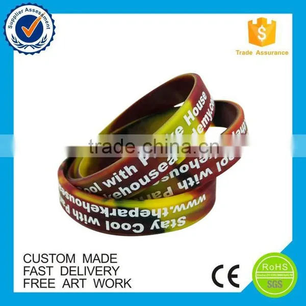 2016 Newest China Custom Amazing Embossed Wristband Silicone photo-4