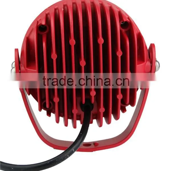 Lowest Price 70W SQ RED LED Work Light Voltage 12/24V Spot Flood Beam Led Worklight for Offroad Suv Cars photo-6