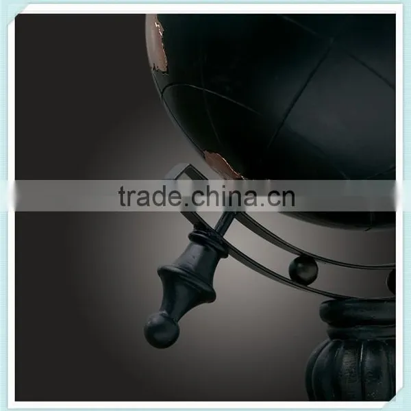 Retro Resin Unique World Globe for Home Decoration photo-3