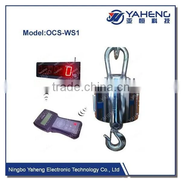 1t 10t30t 50t Wiless OCS Series Crane Scale With Wireless Remote OCS WS1 Big Screen Wireless Handheld Indicators Crane Scale
