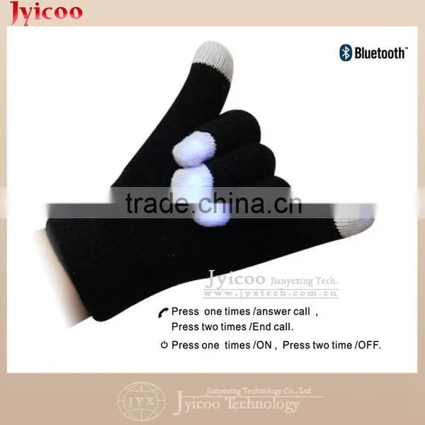 Personalized Outdoor Winter Bluetooth Gloves Flashing LED Gloves