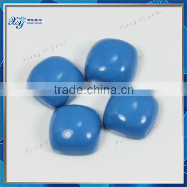 Gold Supplier Square Cabochons Natural Turquoise Stone/Synthetic Turquoise Stone 9x9mm Square Shape Turquoise Stone