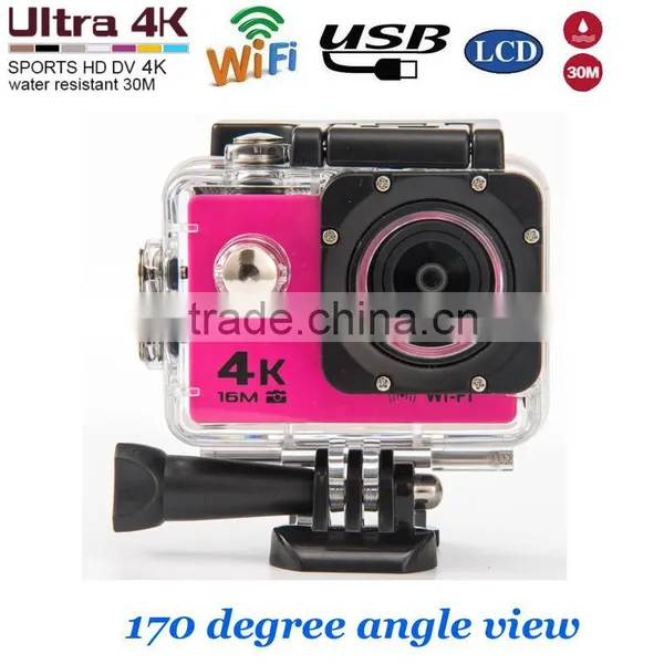 Waterproof 30m IP68 Sport Action Camera WIFI Sports DV 2 Inch LCD 4K 30FPS 170 Degree Fish Eye Lens Support APP photo-4