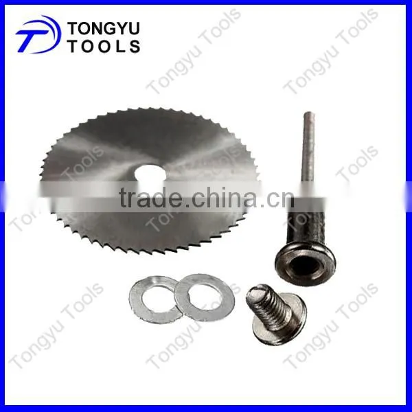 HSS Circular Saw Blades Mini Cutting Discs Cutoff and Extension Rod For Rotary Tool Set photo-2