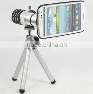 Aluminum New 12X Zoom Telescope Lens Optical Telescope Objective Lens for SUMSUNG IPHONE SMARTPHONE LENS