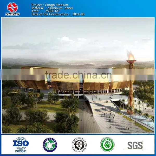 Curtain Wall of Aluminum Panel With Blue and White Procelain Company photo-6