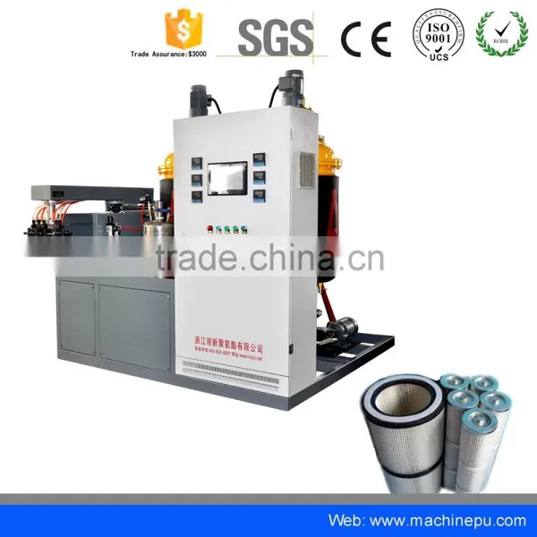 China High Quality Automatic Polyurethane pu Air Filter Gasket Cleaning Making Machine photo-2