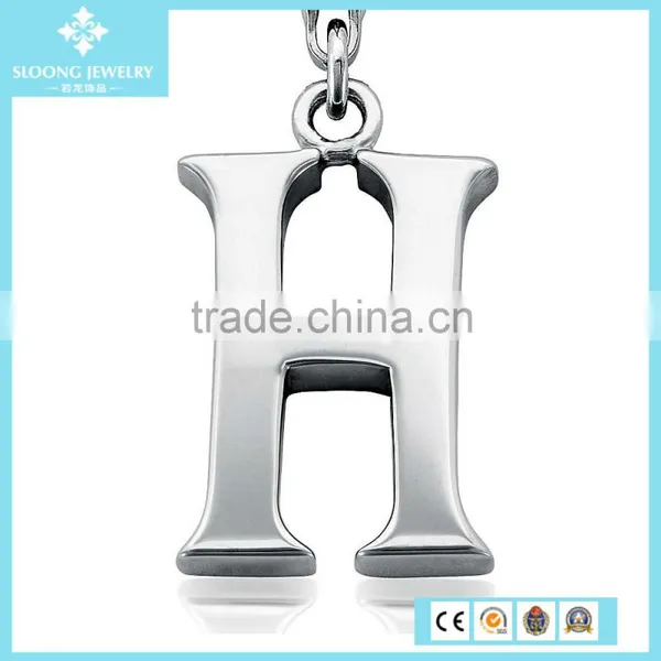 Silver Accessories Letter H Charm in Sterling Silver photo-2