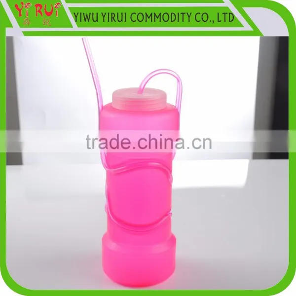 Colorful Food Grade Drinking Straw Cup With Cap