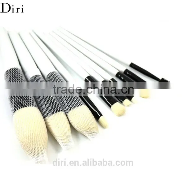 10pcs Top Quality Professional Wood Handle Makeup Brush Set photo-5