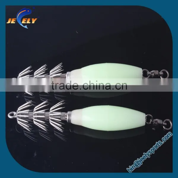 12.5cm Triplex Luminous Squid Hook Octopus Hook Cuttlefish Hook photo-5
