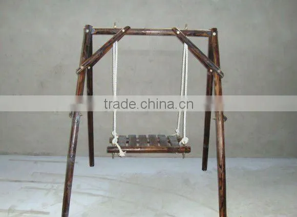 Carbonized Wooden Swing