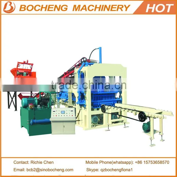 Concrete Construction Cement Hollow Block Making Machine QT4-15C Brick Making Machine Price