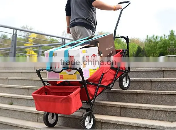 Camping Foldable Pull Cart Lovely Baby Trolley photo-5