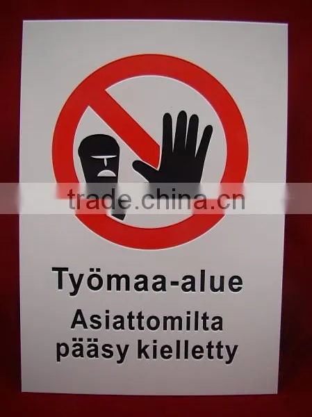 Customized Warning Plate no Smoking Sign Board photo-5