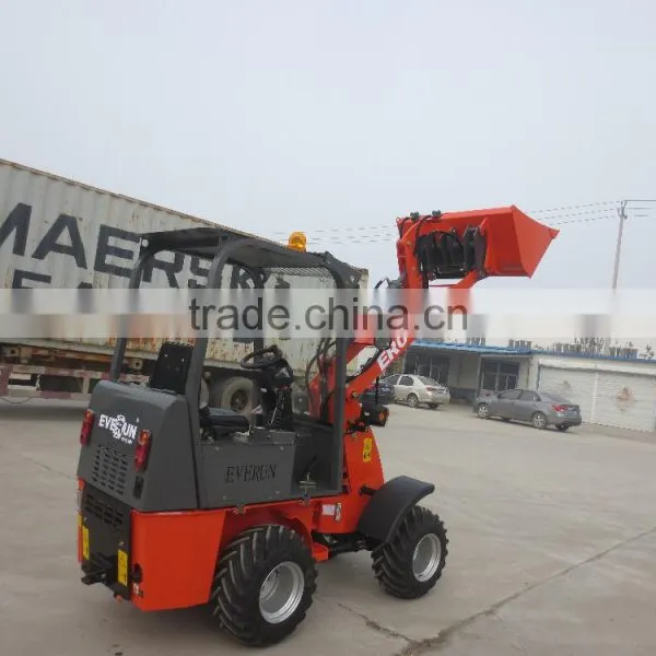 Everun 0.6ton Hydrostatic Drive Mini Front End Wheel Loader photo-4