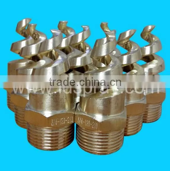 3/8" to 2" Male Brass HHSJ Spiral Nozzle With Solid Cone-shaped Spray Pattern photo-5