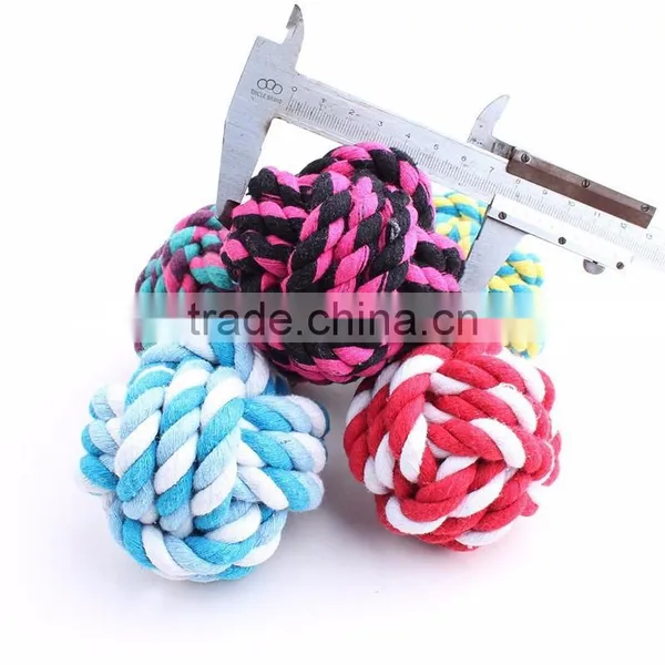 Pet Cotton Rope Toys Medium Size 7.5 cm Cotton Rope Woven Ball photo-3