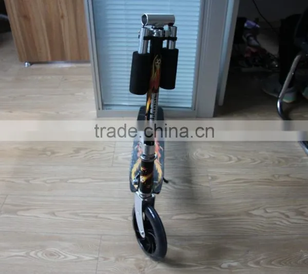 Double Suspension Kick Scooter 200mm PU Large Wheels Adult Kick Scooter photo-2