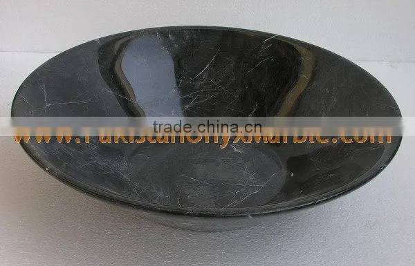 TEAKWOOD BLACK ZEBRA MARBLE BOWLS photo-2