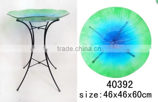 Dragonfly Bird Bath Bowl With Metal Stand for Bird Applicatigon photo-5