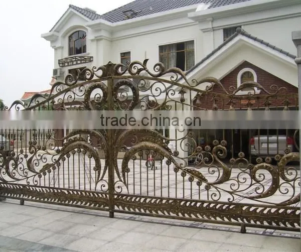 Bisini Luxury Sliding Design Gate, Sliding House Main Gate Design, New Sliding Design Big Iron Gate photo-2