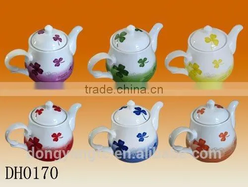 Factory Direct Manufacturer Wholesale Color Glazed Painting 600ml Porcelain Ceramic Chinese Tea Pot photo-6